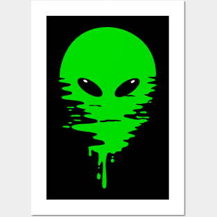 Alien melt Posters and Art